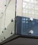 Glass Panels Secured With Standoffs